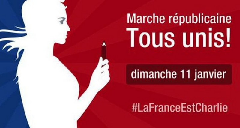 affiche marche républicaine