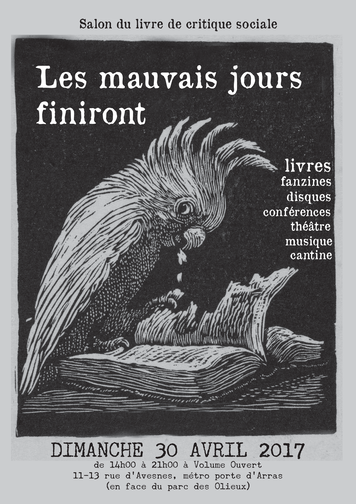 Salon du livre de critique sociale : Les mauvais jours finiront