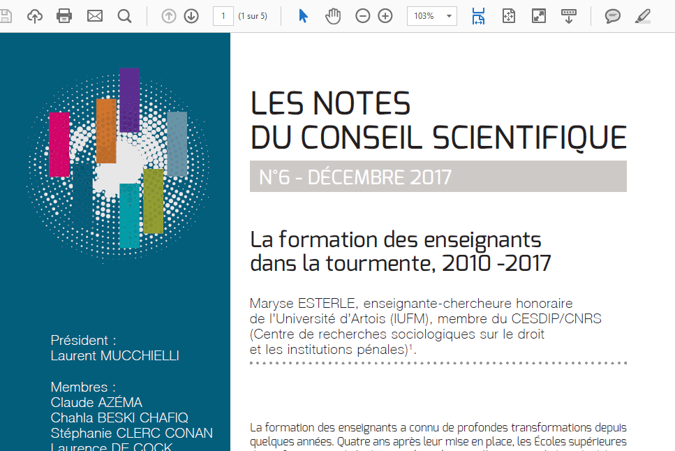 La formation des enseignants dans la tourmente, 2010 -2017